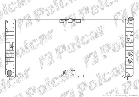 Радіатор охолодження Polcar 558108-1