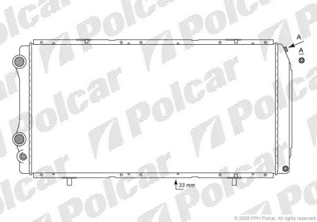 Радіатор охолодження Polcar 570208-2