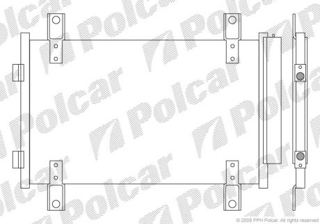 Радіатор кондиціонера Polcar 5704K81X