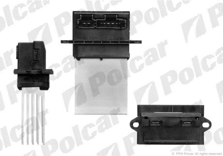 Регулятор вентилятора кабіни Polcar 5746KST1X