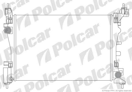 Радіатор охолодження Polcar 576008A1