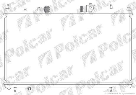 Радіатор охолодження Polcar 576608-3 (фото 1)