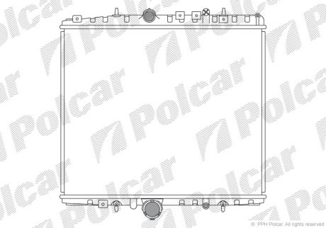 Радіатор охолодження Polcar 578708-1