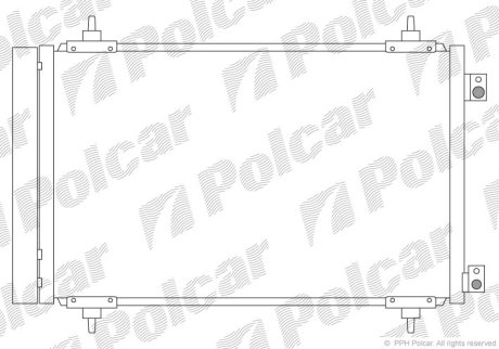 Радіатор кондиціонера Polcar 5787K8C4S (фото 1)