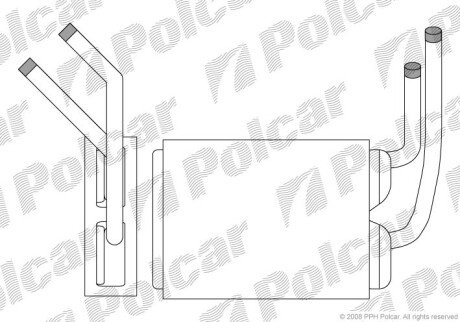 Радіатор обігріву SRL Polcar 6003N81