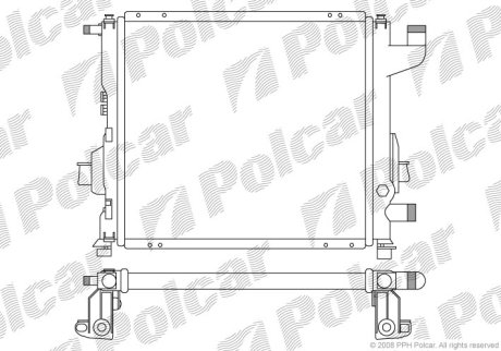 Радіатор охолодження Polcar 600408-2 (фото 1)