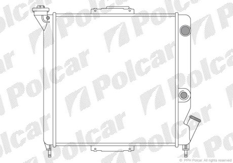 Радіатор охолодження Polcar 600508A1