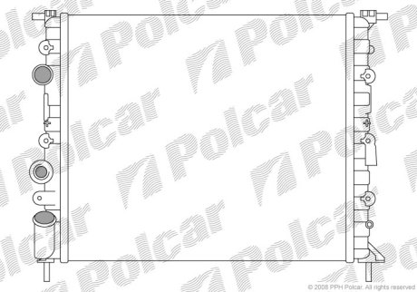 Радіатор охолодження Polcar 600708-1 (фото 1)