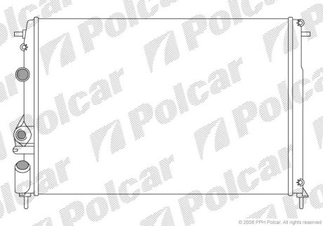 Радіатор охолодження Polcar 600708-5