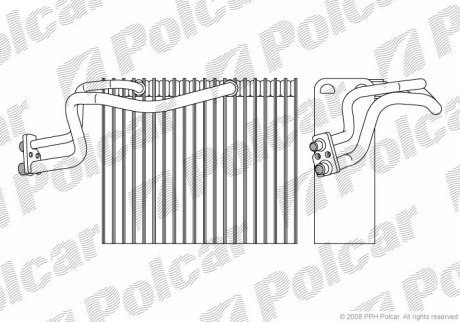 Випаровувач кондиціонера Polcar 6015P81