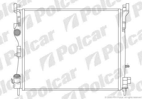 Радіатор двигуна Polcar 601608A2