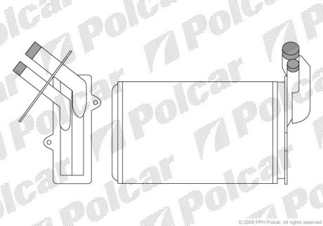 Радіатор обігріву Polcar 6019N8-1 (фото 1)