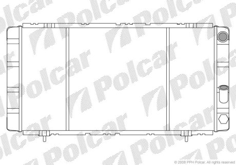 Радіатор охолодження Polcar 602108-3