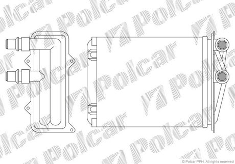 Радіатор пічки Polcar 6026N81