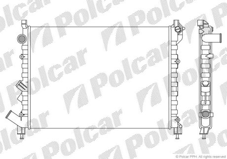 Радіатор охолодження Polcar 603208-1