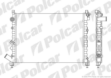 Радіатор охолодження Polcar 603208A1