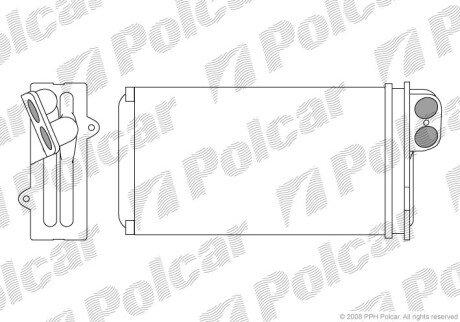 Теплообменник, отопление салона Polcar 6032N81