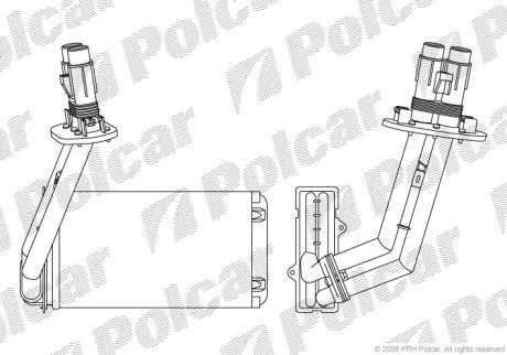 Радіатор обігріву Polcar 6032N8-4