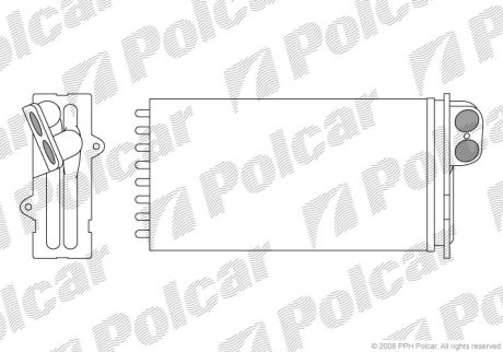 Радіатор обігріву Polcar 6033N8-1