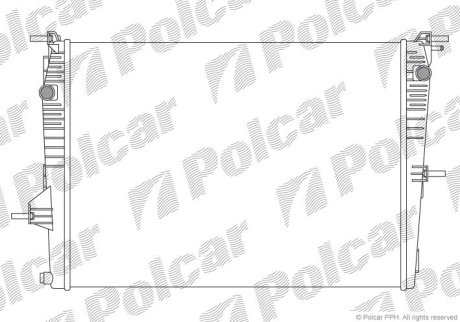 Радіатор охолодження Polcar 6035081X (фото 1)