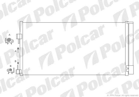 Конденсатор кондиціонера Polcar 6039K8C1