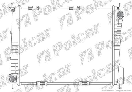 Радіатор охолодження Polcar 605508-2