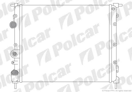 Радіатор Polcar 606008A1