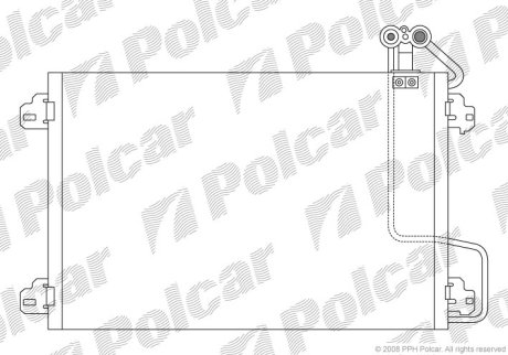 Радіатор кондиціонера Polcar 6070K8C1S