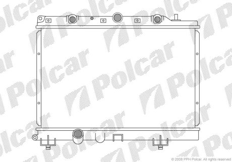 Радіатор охолодження Polcar 632008-2