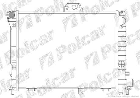 Радіатор охолодження Polcar 652008-3