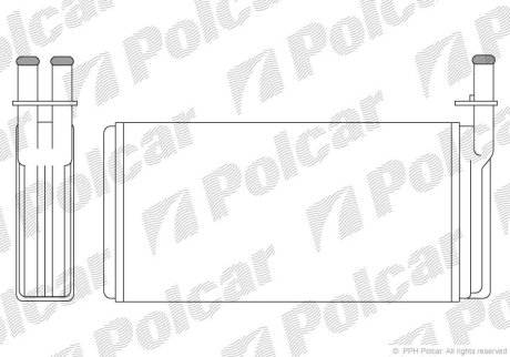Радіатор обігріву Polcar 6521N8-1