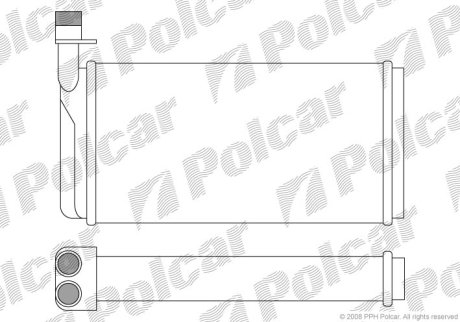 Радіатор пічки Polcar 6521N82