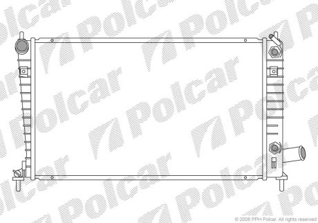 Радіатор охолодження Polcar 652308-5