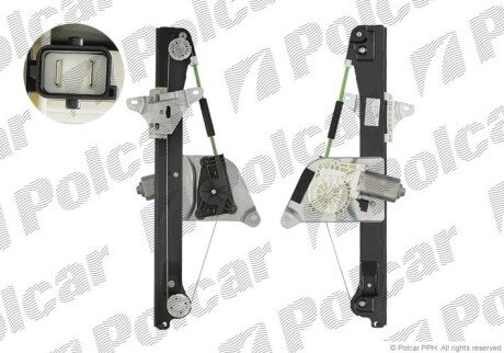 Склопідйомник електричний Polcar 6530PSE3