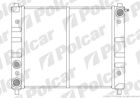 Радіатор охолодження Polcar 6711080