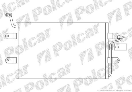 Радіатор кондиціонера Polcar 6714K8C1