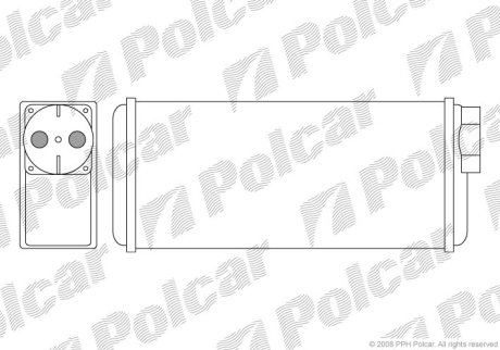 Радіатор обігріву Polcar 6900N8-1