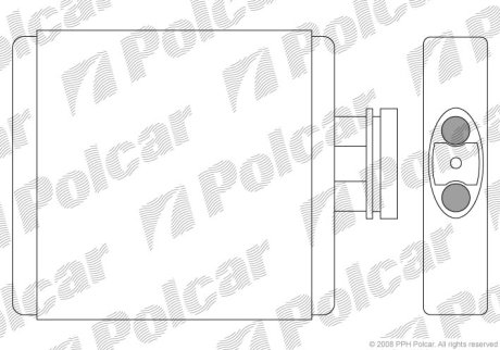 Радіатор обігріву Polcar 6913N8-1