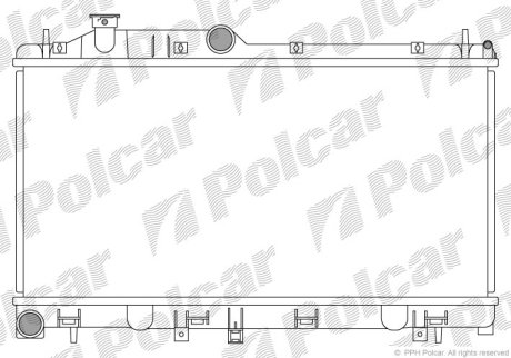 Радіатор охолодження Polcar 720808-4