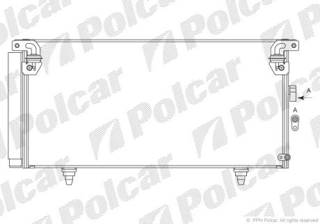 Радіатор кондиціонера Polcar 7208K82K