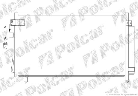 Радіатор кондиціонера Polcar 7241K82K