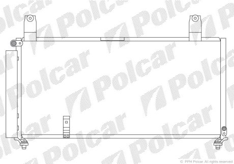 Радіатор кондиціонера Polcar 7414K8C1 (фото 1)