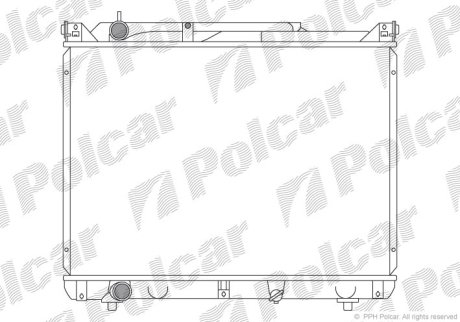 Радіатор охолодження Polcar 7424087K