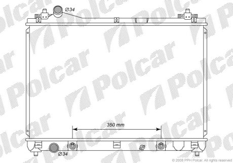 Радіатор охолодження Polcar 742608-2 (фото 1)