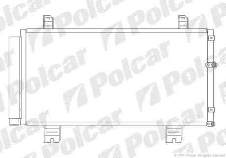 Радіатор кондиціонера Polcar 8011K8C1