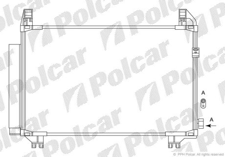 Радіатор кондиціонера Polcar 8105K83K