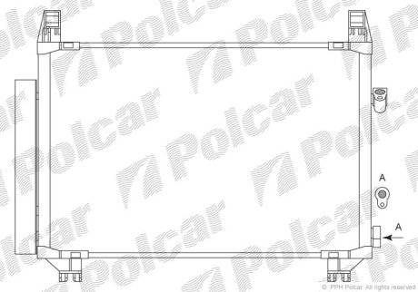 Радіатор кондиціонера Polcar 8105K8C3