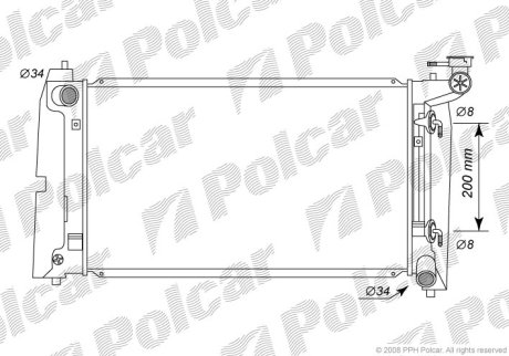 Радіатор охолодження Polcar 811308-3