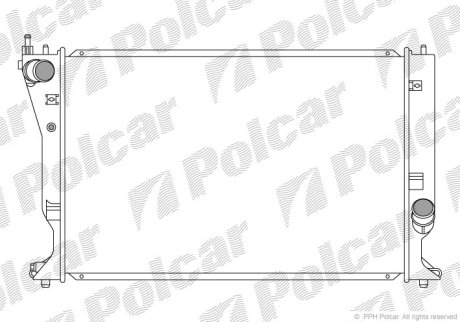 Радіатор охолодження Polcar 8115081K