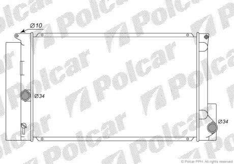 Радіатор охолодження Polcar 811608-1